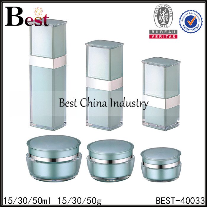 Factory Wholesale PriceList for
 blue color acrylic bottle and acrylic jar 15/30/50ml, 15/30/50g Manufacturer in Amsterdam
