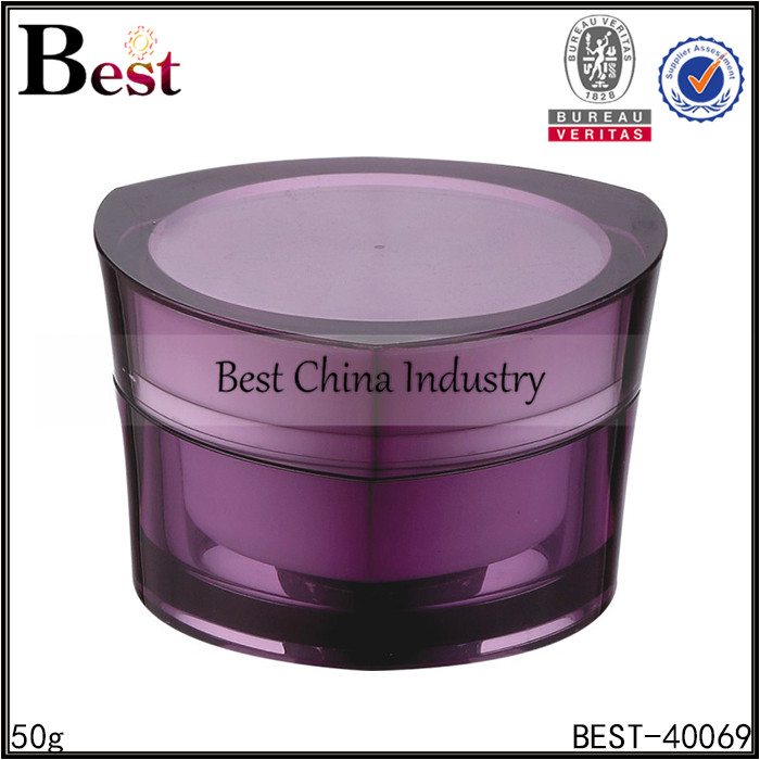 Factory directly sale
 red acrylic jar 50g Factory in Johor