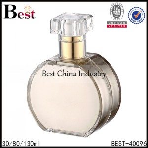 flat round shaped acrylic bottle 30/80/130ml