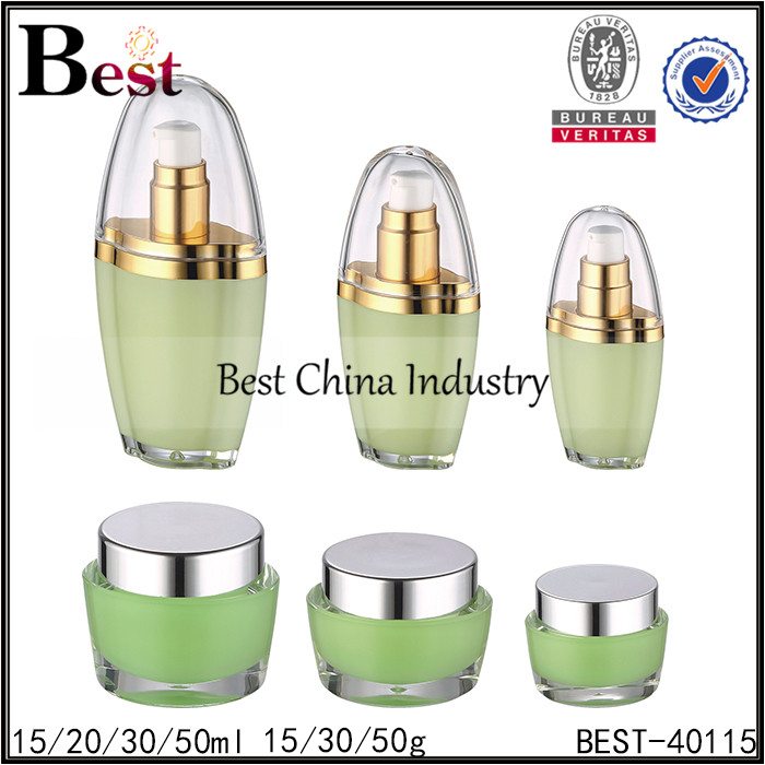 8 Years Factory
 blue acrylic bottle and acrylic jar 15/20/30ml,15/30/50g Manufacturer in Lithuania
