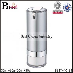 10 Years Manufacturer
 gray color acrylic bottle 30/50ml and acrylic jar 30/50g Factory for Belarus