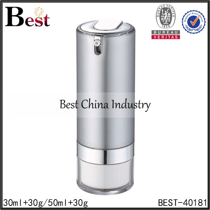 2016 Latest Design 
 gray color acrylic bottle 30/50ml and acrylic jar 30/50g Manufacturer in Frankfurt