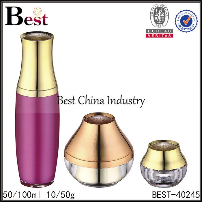 19 Years Factory
 unique design round acrylic jar 10/50g, unique acrylic bottle 50/100ml Factory for Mexico