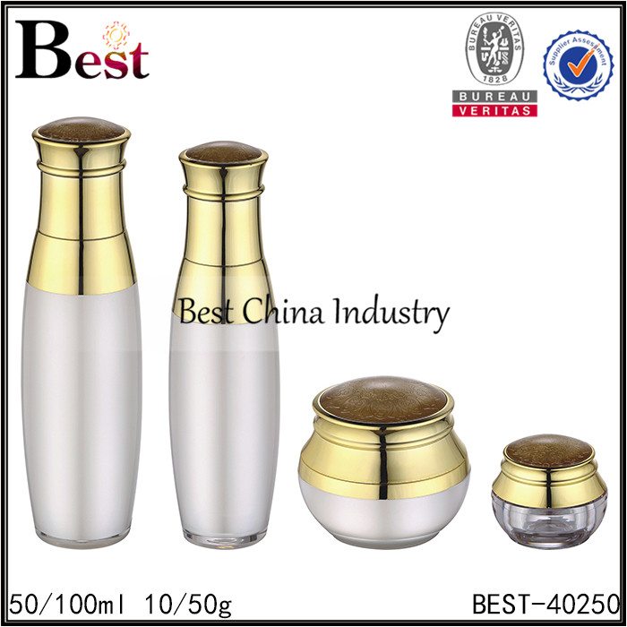 New Delivery for
 round acrylic jar 10/50g, acrylic bottle 50/100ml Factory from Porto