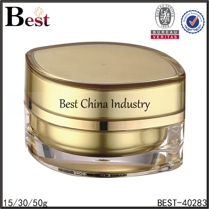 OEM/ODM Supplier for
 eye shape gold acrylic jar 15/30/50g Bahrain