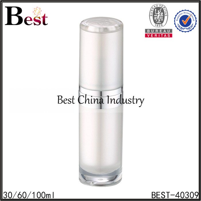 Manufacturer for
 pearl white acrylic lotion bottle 30/60/100ml Factory for Rio de Janeiro