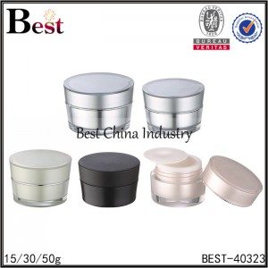 New Delivery for
 custom color acrylic cream jar 15/30/50g Supply to Norway
