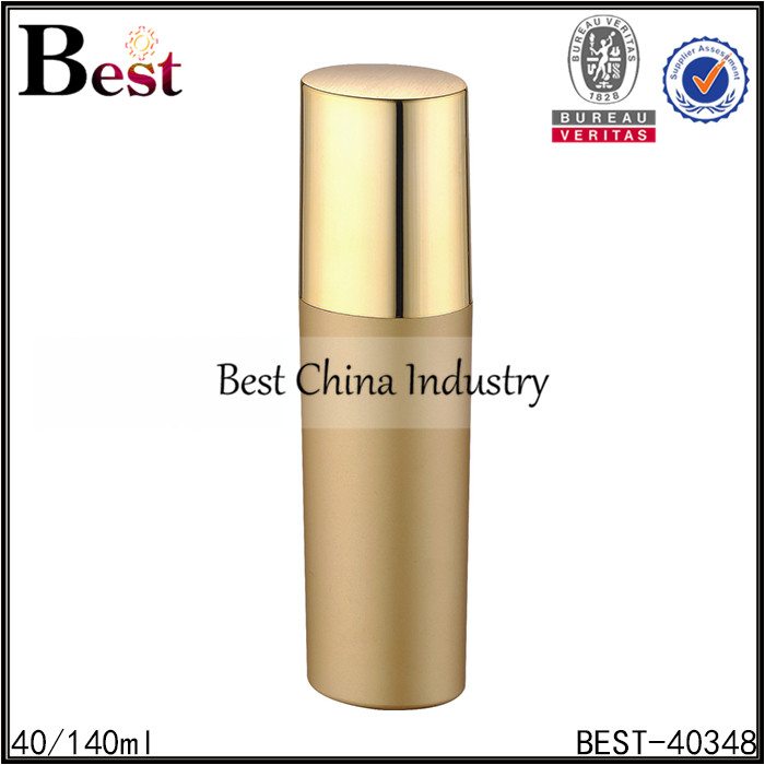 Factory wholesale
 oval gold acrylic lotion bottle 40ml 140ml Wholesale to South Africa