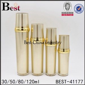 Factory directly provided
 gold acrylic lotion bottle 30/50/80/120ml in Morocco