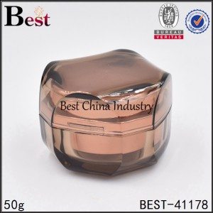 China Wholesale for
 amber unique shape acrylic cream jar 10/30/50g Manufacturer in Australia