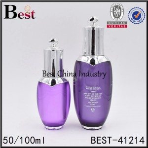 15 Years Manufacturer
 purple acrylic lotion bottle 50/100ml in Florence