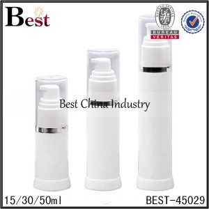 white foam/lotion airless bottle 15/30/50ml