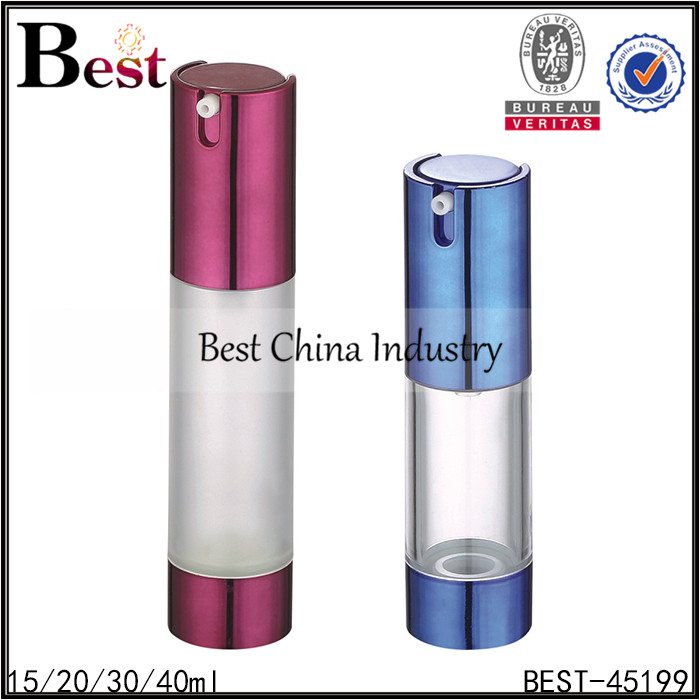 26 Years Factory
 red/blue airless bottle 15/20/30/40ml Factory from Namibia