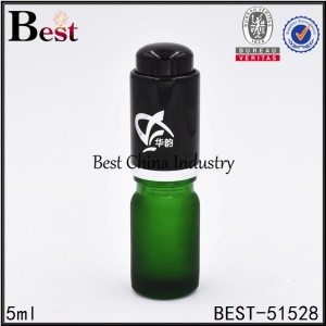 mini essential oil serum container 5ml cosmetic glass dropper bottle