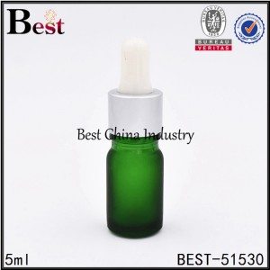 Wholesale Dealers of
 small green glass dropper bottle for cosmetic 5ml Supply to Georgia