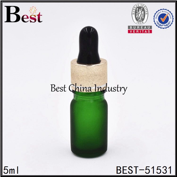 Cheap price
 matte green color cosmetic essential oil glass dropper bottle 5ml Factory in Cyprus