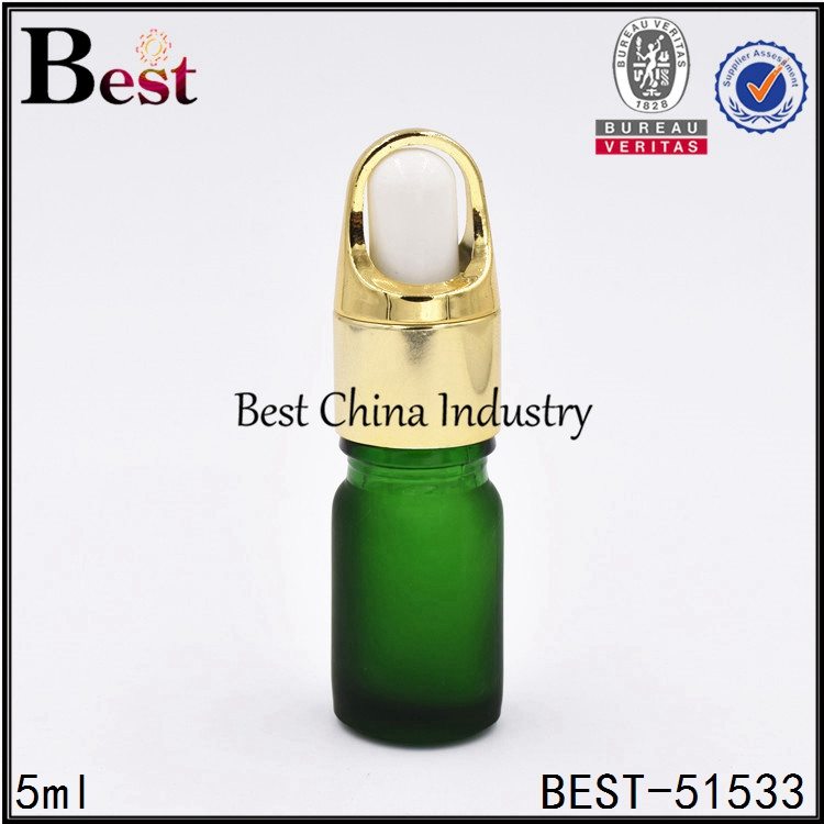 7 Years Factory
 mini matte green glass dropper bottle for cosmetic sample 5ml  Factory for Zurich
