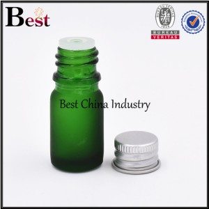 Ordinary Discount
 mini matte cosmetic green glass dropper bottle with screw top 5ml 10ml Wholesale to Angola