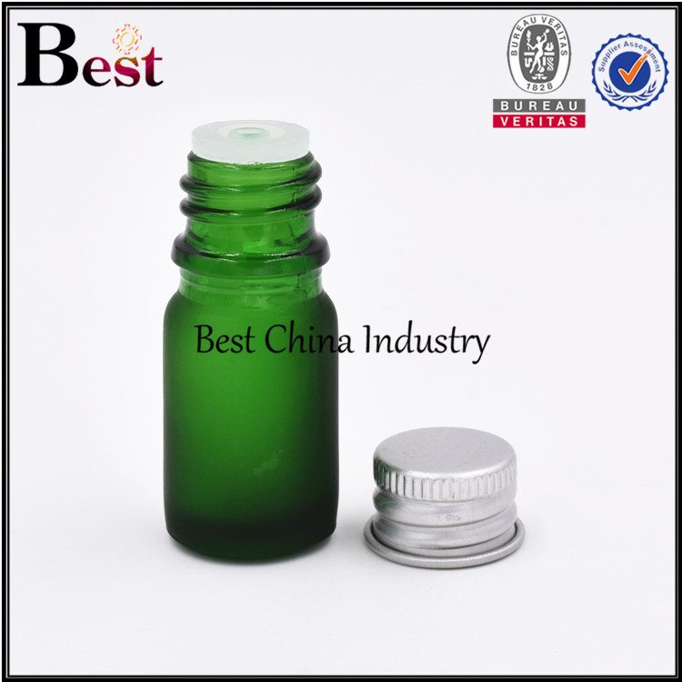 Wholesale Price China
 mini matte cosmetic green glass dropper bottle with screw top 5ml 10ml Factory for Istanbul