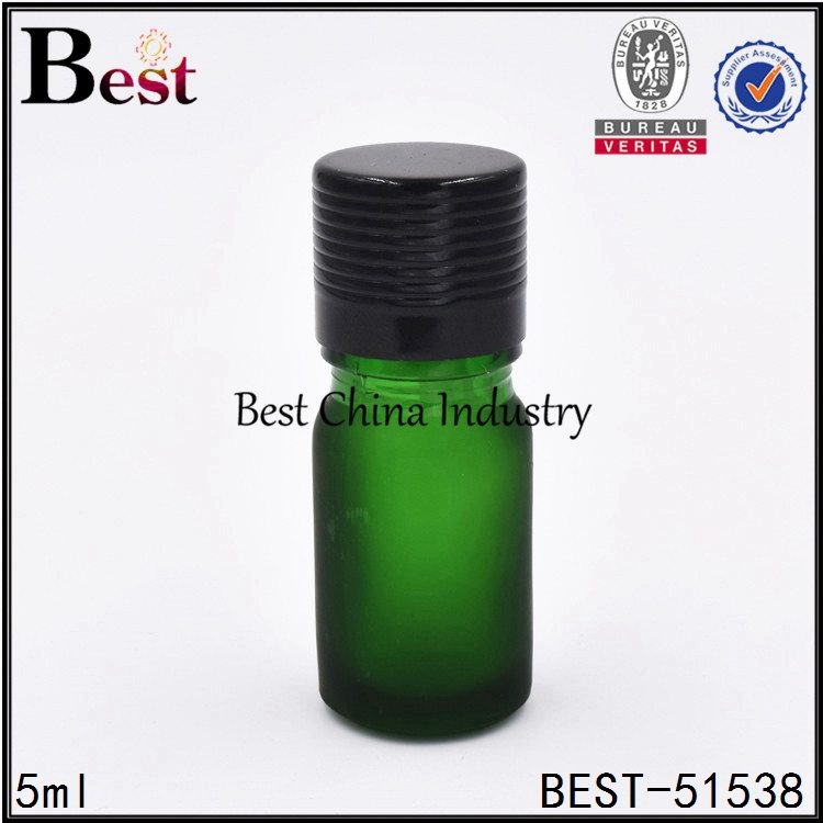 18 Years Factory
 mini green glass sample bottle with screw lid for cosmetic 5ml Factory for Montreal
