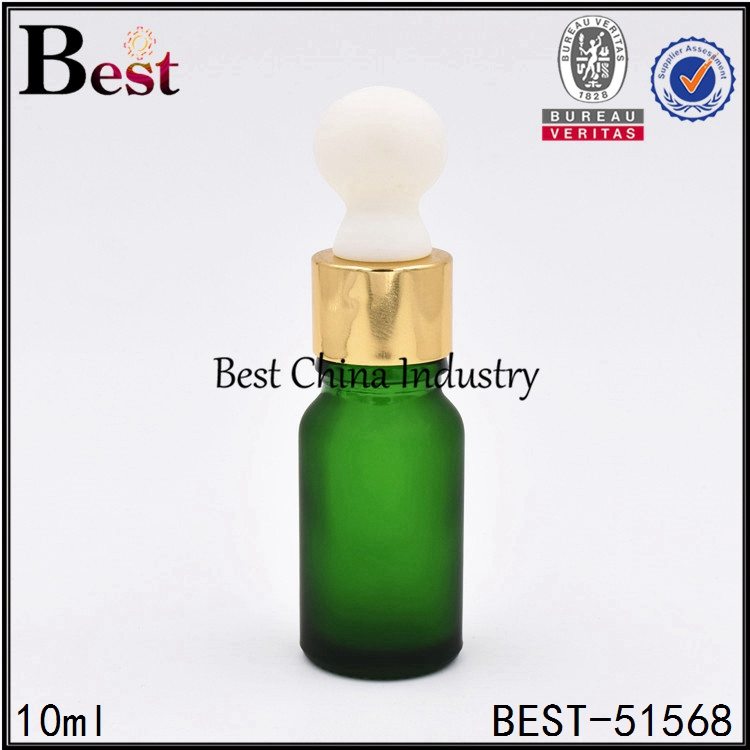 Special Design for
 matte green color glass dropper bottle for cosmetic 10ml Factory for Surabaya