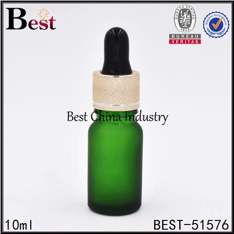 7 Years Factory
 frosted green glass dropper bottle 10ml in Birmingham