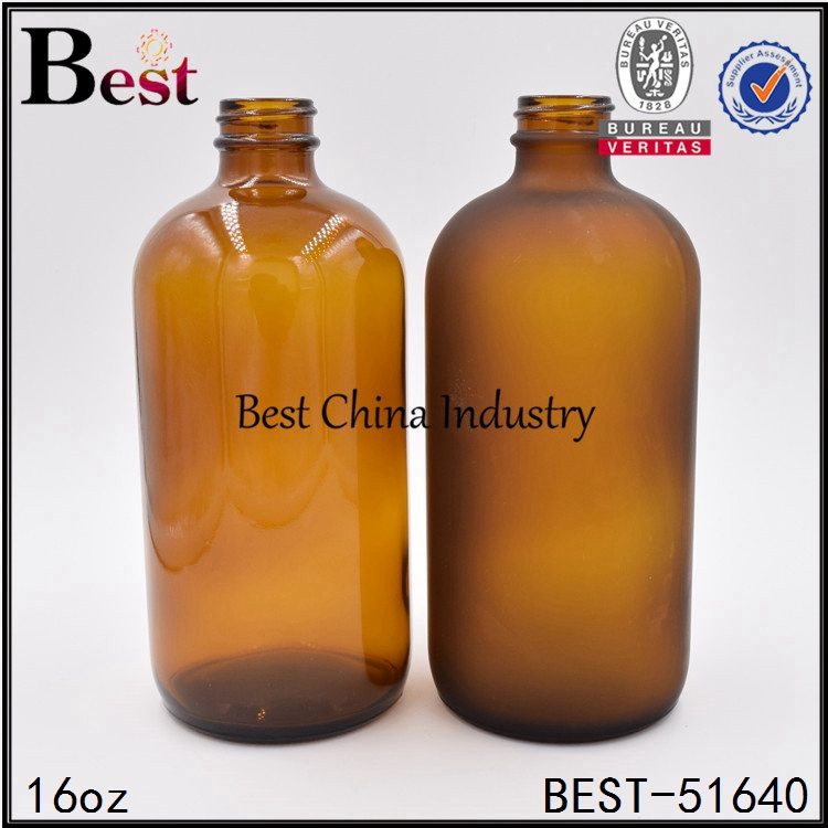 26 Years Factory
 amber brown cosmetic Boston bottle for essential 16oz Factory in Serbia