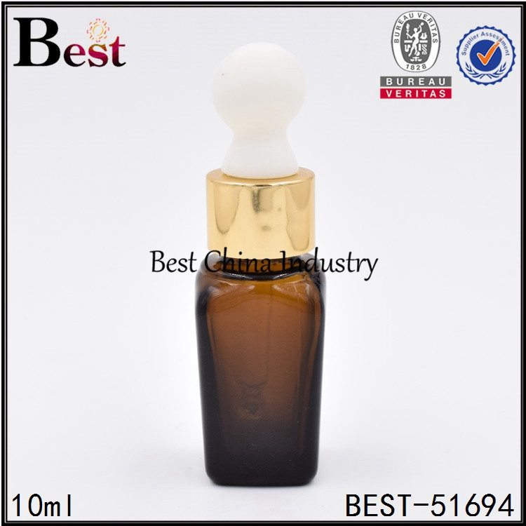 29 Years Factory
 cosmetic square shape glass bottle with dropper cap for essential 10ml Factory from Cape Town