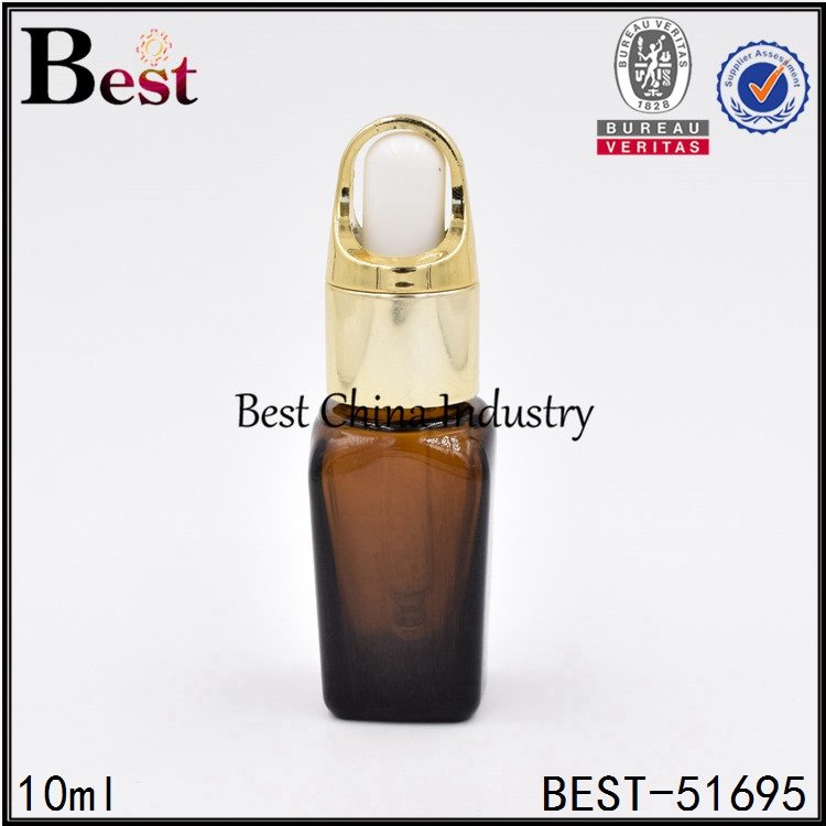 Good Quality for
 amber brown glass dropper bottle square shape 10ml 30ml 50ml Factory in Morocco
