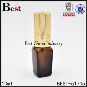 22 Years Factory
 empty square shape glass essential oil bottle with mist sprayer 10ml Factory in Nicaragua