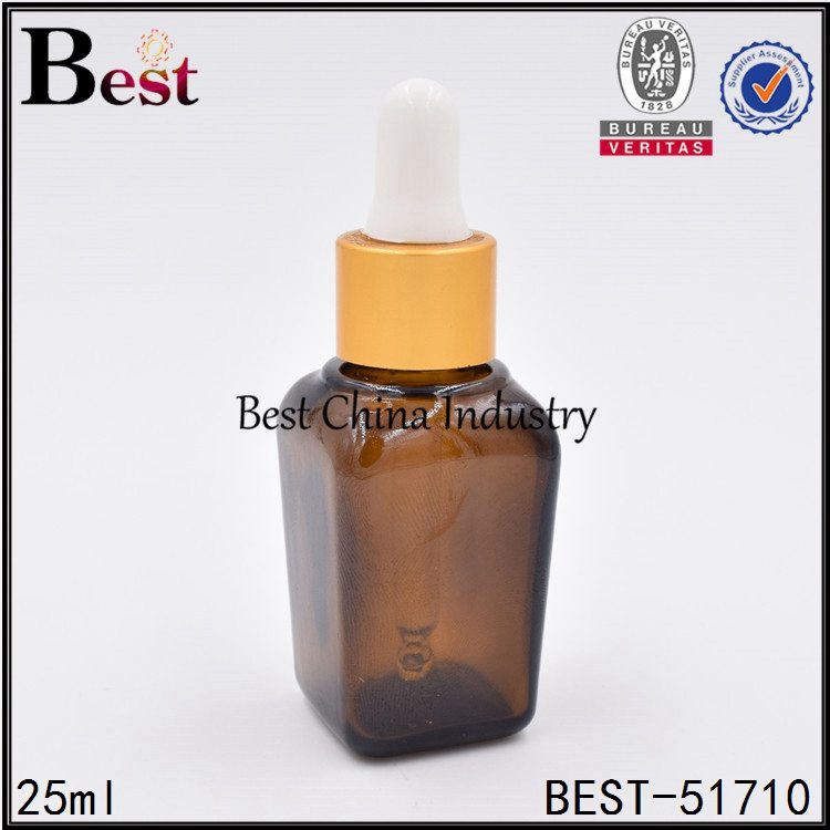 Big discounting
 amber square glass bottle with dropper 25 ml Supply to Swiss