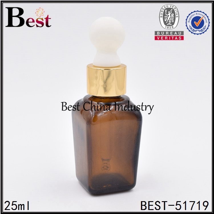 Short Lead Time for
 brown square glass bottle with dropper 25 ml Adelaide