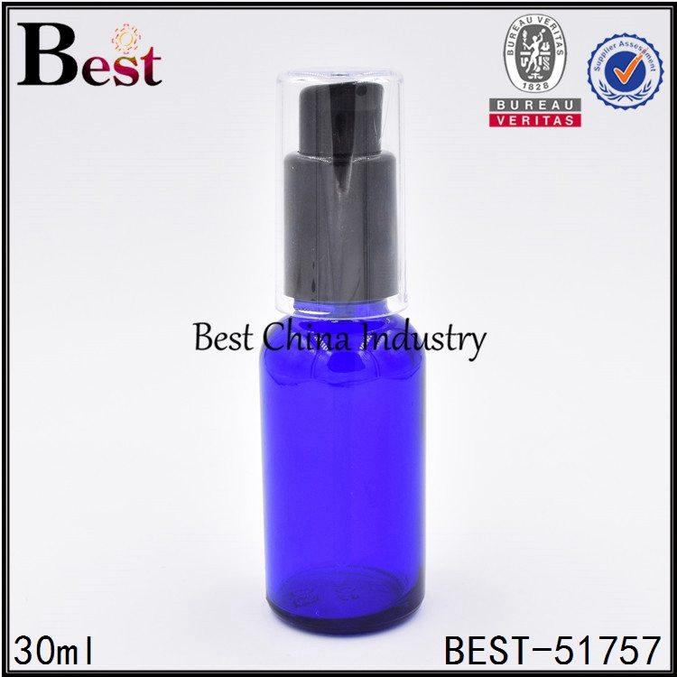 factory Outlets for
 blue pink color glass bottle with lotion pump 30ml 1oz Factory for Borussia Dortmund