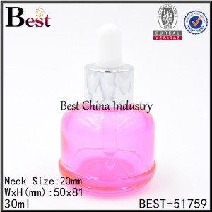 12 Years Factory wholesale
 clear gold color cosmetic serum essence dropper bottle 30ml 1oz Factory in Congo