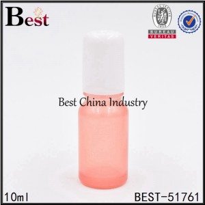 China empty cosmetic glass essential oil bottle with aluminum cap 10ml 30ml 50ml