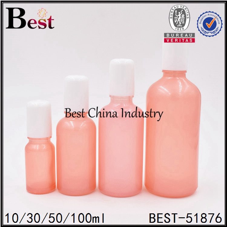 Wholesale Dealers of
 pink color cosmetic glass bottle with roller 10ml 30ml 50ml 100ml Supply to Jamaica