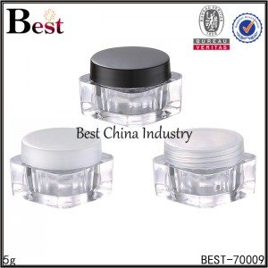 mini chiari quadrato crema cosmetica vaso 5g