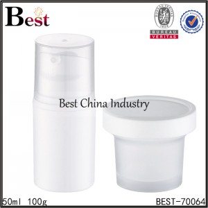 Chinese wholesale
 plastic cosmetic bottle and jar 50ml 100g  Supply to Paris