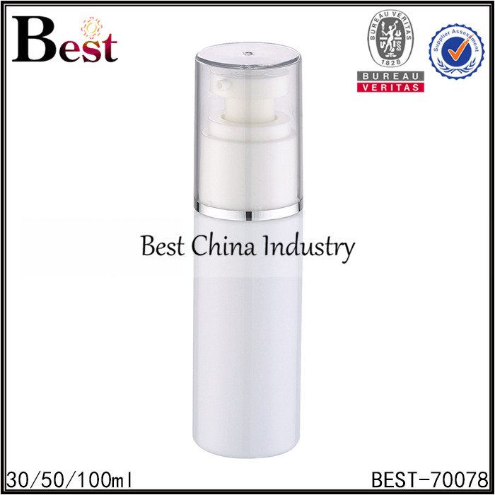 8 Years manufacturer
 plastic white lotion bottle with lotion pump 30/50/100ml Supply to Tanzania