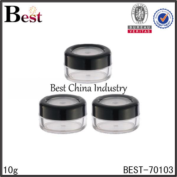 Free sample for
 mini size PET plastic jar with screw cap 10g  in Niger