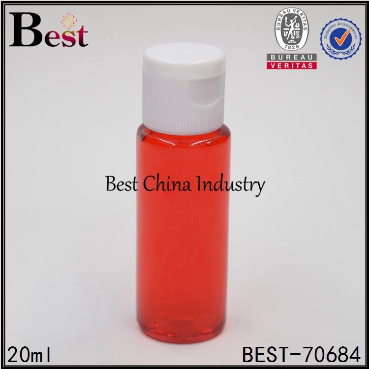 18 Years Factory offer
 clear PET plastic bottle with flip top cap 20ml  Factory from Suriname