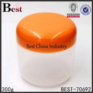 Online Exporter
 round PP plastic jar with orange plastic cap for gel mask 300g Factory in Azerbaijan