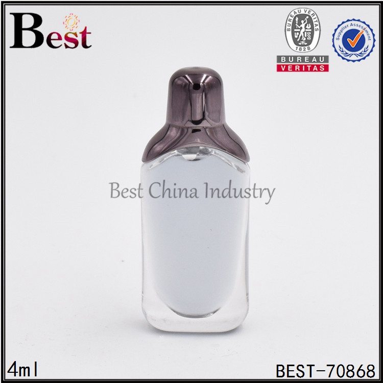 Factory directly supply
 flat plastic perfume bottle 4ml Factory for Spain