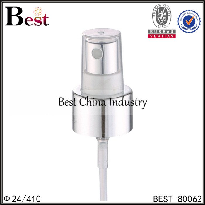 20 Years Factory
 silver aluminum screw sprayer with plastic cap 24/410 Factory from Madagascar