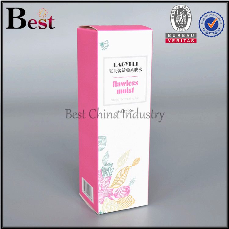 15 Years Factory
 red silk logo printing paper box  Wholesale to Detroit