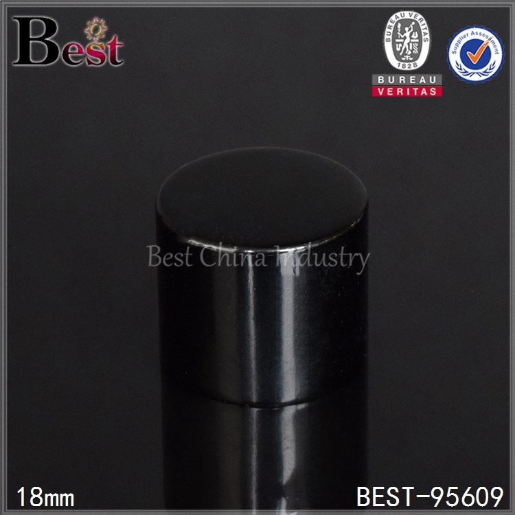 20 Years Factory
 black aluminum essential oil bottle cap 18/410 Factory for Montreal