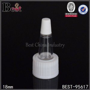 plastique blanc bouchon conique pour le sérum 18mm