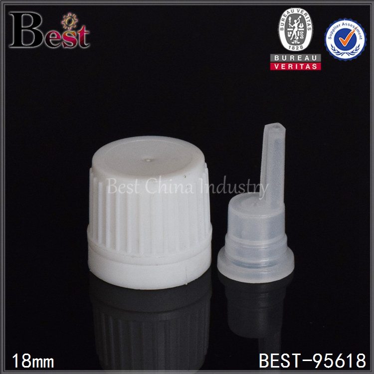 9 Years Factory
 white plastic essential oil cap with orifice reducer 18/410 Factory in Suriname
