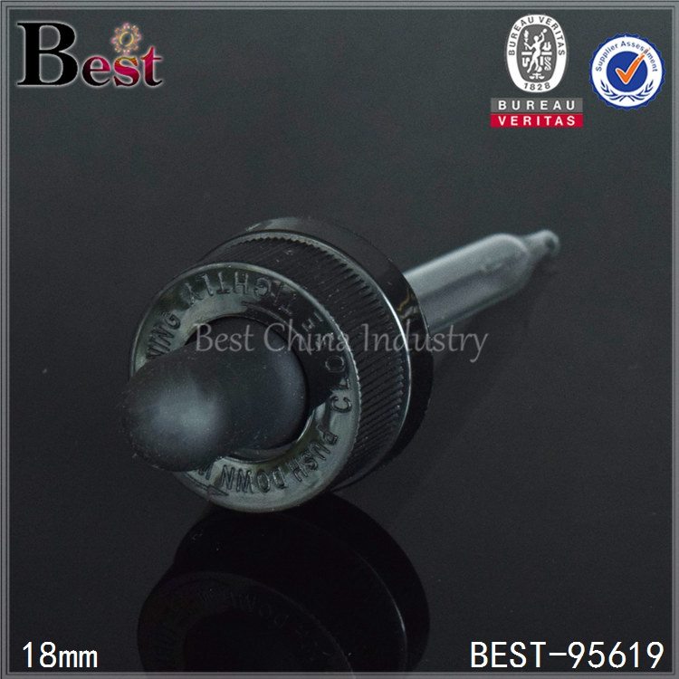 Hot sale reasonable price
 black plastic child proof dropper cap 18/410 Manufacturer in Venezuela