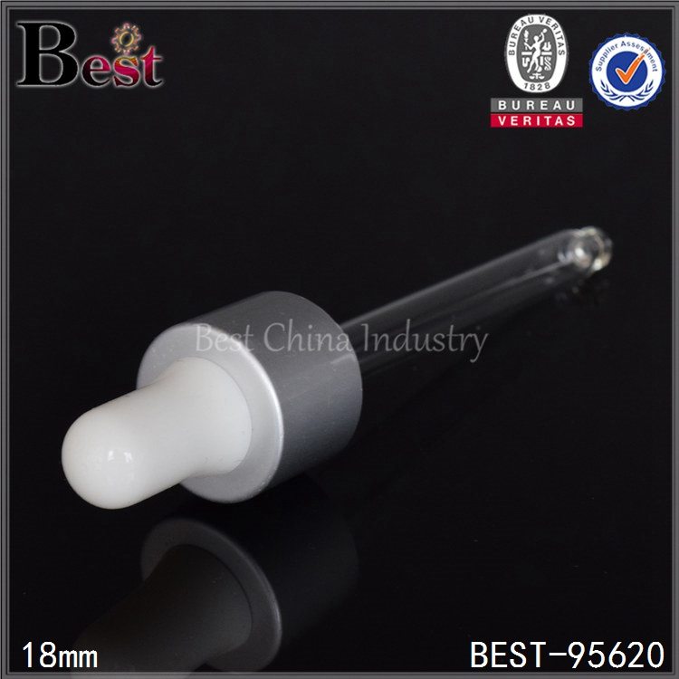 professional factory provide
 mat silver aluminum dropper cap 18/410 South Korea